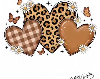 Valentines Day Png, Leopard Heart Png, Cheetah Heart Png Animal Print Heart png, Valentines Day Gift, Gift for Her, Womens Leopard Heart png