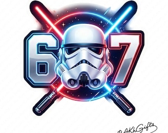 Six Seven 67 PNG • 67 Meme sublimation Design • Digital Download