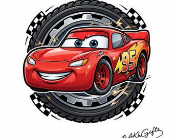 Autos Png, Lightning McQueen Png, Denke schnell Autos Png, Png Autos Sublimationsdesign, Nur Png, digitale Datei, sofortiger Download