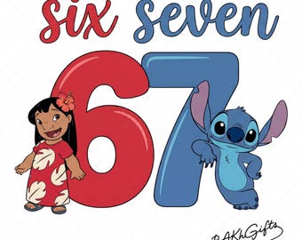 Six Seven 67 PNG • 67 Meme sublimation Design • Digital Download