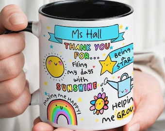 Taza personalizada de agradecimiento para el profesor, regalo personalizado para el profesor, regalo de agradecimiento para el profesor, regalo de agradecimiento para el profesor, ideas de regalos para el profesor