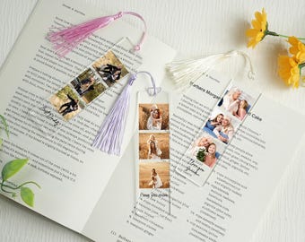Personalized Bookmark with Picture,Memorial Bookmark,Photo Printed Bookends,Mother's Day Gift,Birthday Gift,Wedding Gift,Gift for Him or Her