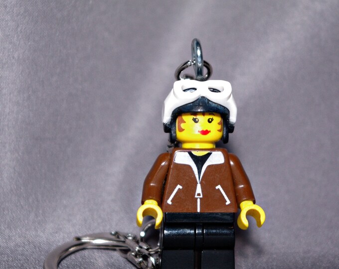 Amelia Earhart Lego Key Chain - Etsy