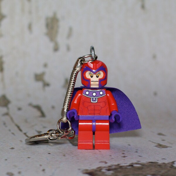 Magneto LEGO key chain