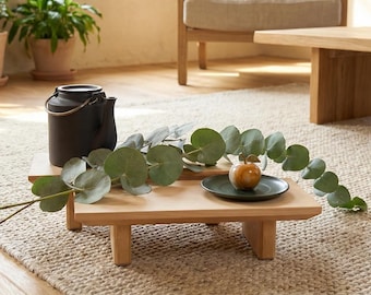 Wooden Altar Table and Meditation Furniture, Handmade Zen Decor, Unique Mindfulness Gift