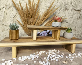 Yoga Meditation Floor Table, Japanese Low Tea Ceremony Table, Zen Prayer and Spiritual Altar Table