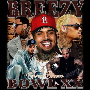 Chris Brown Breezy Bowl XX Tour 2025 TShirt PNG Design, Bootleg Tee, Instant Download And Ready To Print