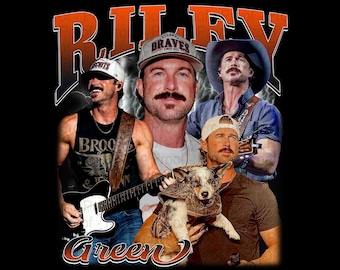 Riley Green TShirt PNG Design, Bootleg Tee, Instant Download And Ready To Print