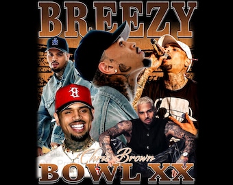 Chris Brown Breezy Bowl XX Tour 2025 TShirt PNG Design, Bootleg Tee, Instant Download And Ready To Print