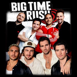 Big Time Rush 2025 TShirt PNG Design, Bootleg Tee, Instant Download And Ready To Print