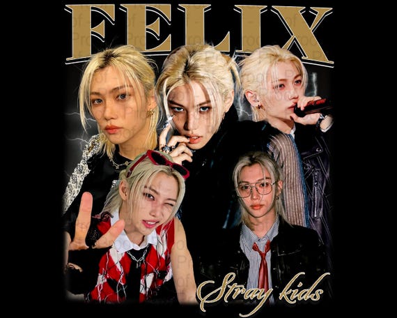 Felix Stray kids TShirt PNG Design, Bootleg Tee, Instant Download And Ready To Print