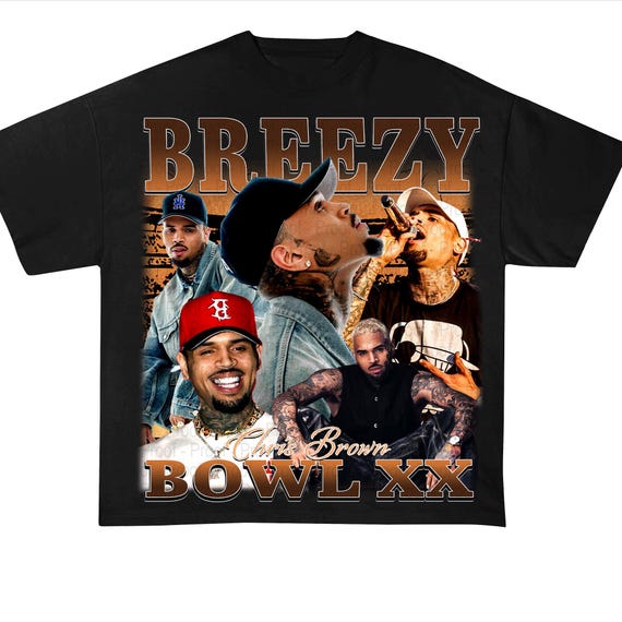 Chris Brown Breezy Bowl Tour T-shirt PNG Design (instant Download