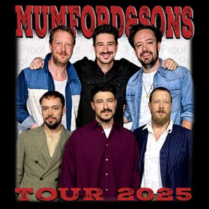 Camiseta de la gira Mumford & Sons 2025, diseño PNG, camiseta pirata, descarga instantánea y lista para imprimir.