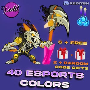 Brawlhalla x40 + 5 Esports Colors v5 Codes 2 + Random GIFTS