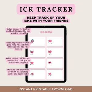 Dating Ick Tracker