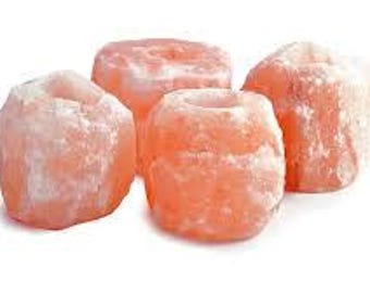 2x ,4x Himalayan Salt Tea Light Holder 1kg (Hand Crafted) , Home décor, Crystal Candle Holder ,Natural crystal