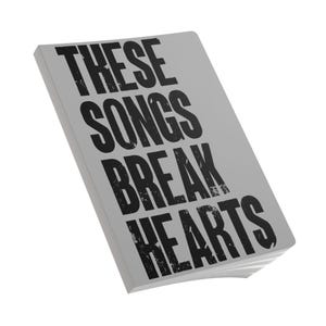 Dagboek songwriters | Deze nummers breken harten | GRIJS | Notitieboek muziektekst | Cadeau songwriter | Compositieboek | Studio Essential