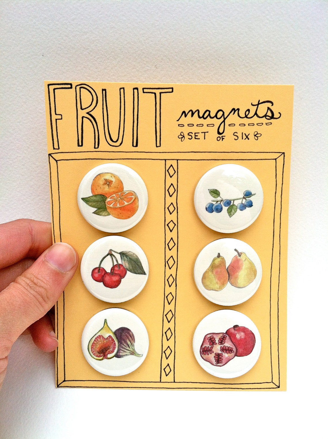 Fruit Set of 6 Etsy