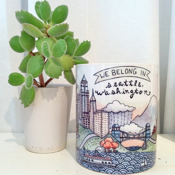 We Belong in Seattle Mug 11 oz