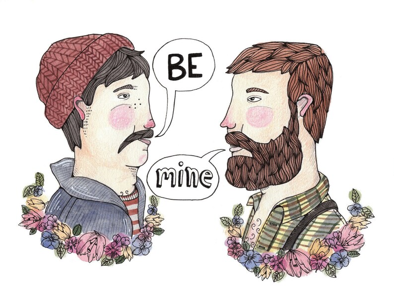 Mister and Mister Love Card Etsy