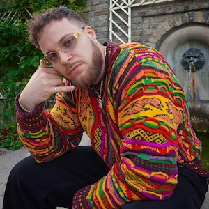 Gestrickt, gewebt, colucci, coogi Style, Pullover, Jumper, Crewneck