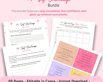 75 Hard Tracker-alternatief, fitnessplanner, afdrukbaar trainingsdagboek, zelfzorg- en maaltijdplanner