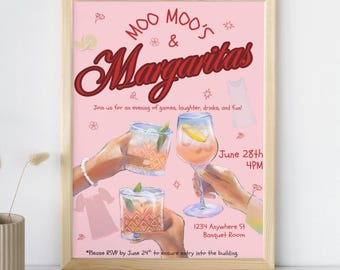 Moo Moo’s & Margaritas Event Digital Invitation