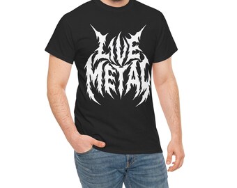 LIVE METAL T-shirt, metal shirt, heavy metal shirt