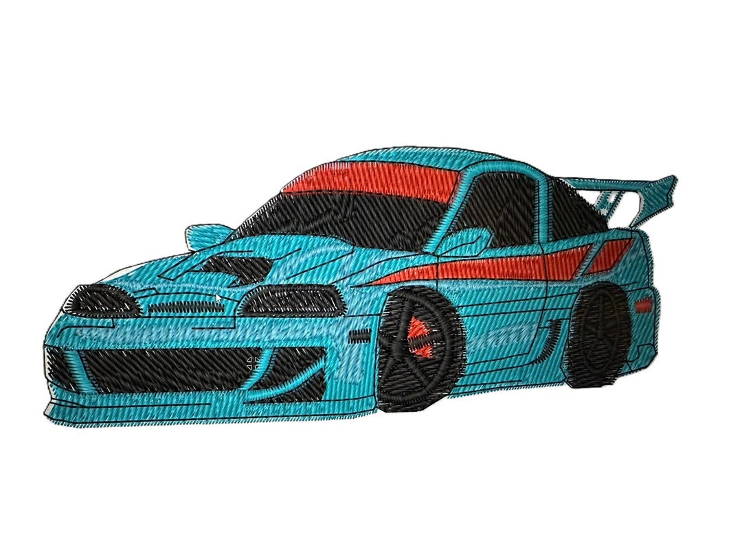 Automobile Machine Embroidery Design - Car Embroidery Files - Instant ...