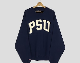 Vintage Penn State Nittany Lions Ncaa Blue Sweatshirt 2Xlarge Penn State University PSU Nittany Lions Spell Out Sweater University Size XXL