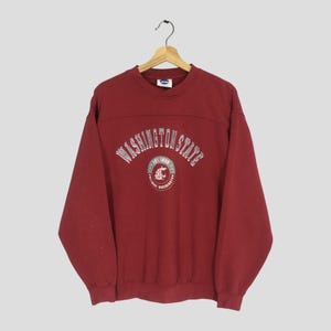 Vintage Washington State Cougars Sweatshirt - NCAA Football - Size L