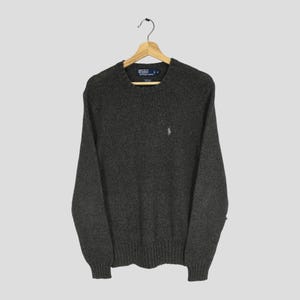 Vintage Polo Ralph Lauren Gray Sweatshirt Xxlarge Polo Polo