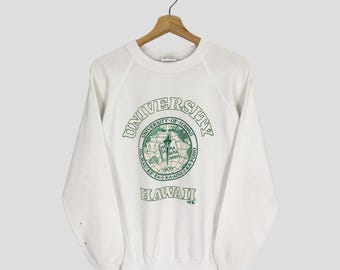 Vintage University of Hawaii Sweatshirt: 90s Spell Out Jumper