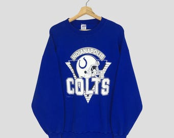 Vintage Indianapolis Colts Sweatshirt: XL Blue Pullover