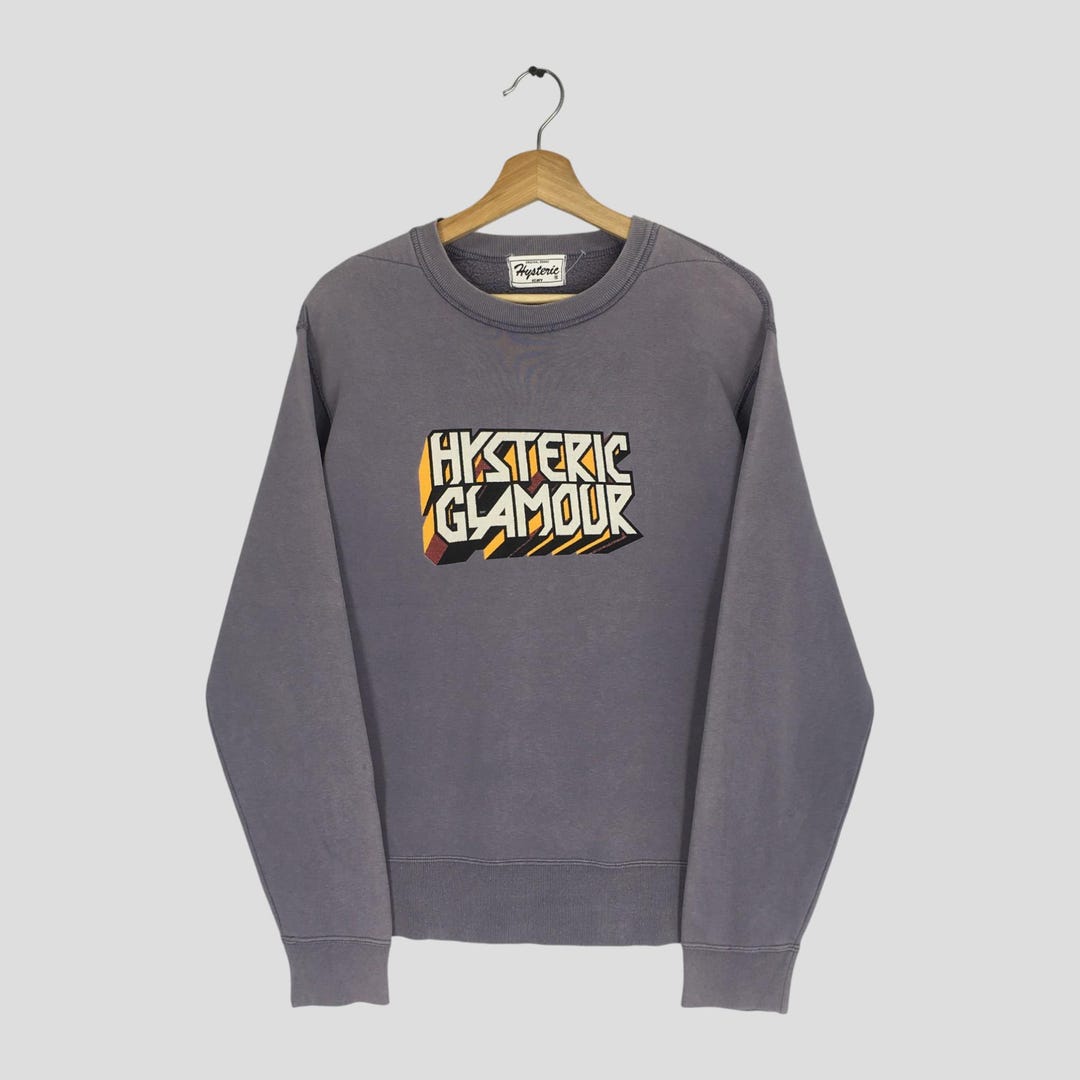 Vintage 90's Hysteric Glamour Japan Faded Grey Sweatshirt Small