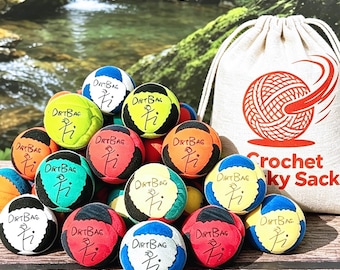 Handmade Soccer H*cky S*ck Footbag,Suede Hacky Sack,Kick Ball for Stress Relief/Outdoor Fun，Soft Soccer H*cky S*ck Footbag,Dirtbag Kick Bag