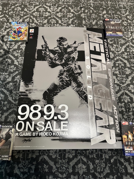 メタルギア　L GEAR A.C.I.D. プロモーションポスター MGS2とMGS3の古いプロモーションポスターを見つけた : r/metalgearsolid