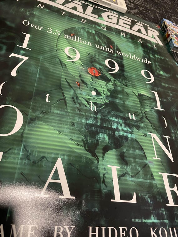 Metal Gear Solid Promo Poster Ps1 Reprint B2 Size - Etsy
