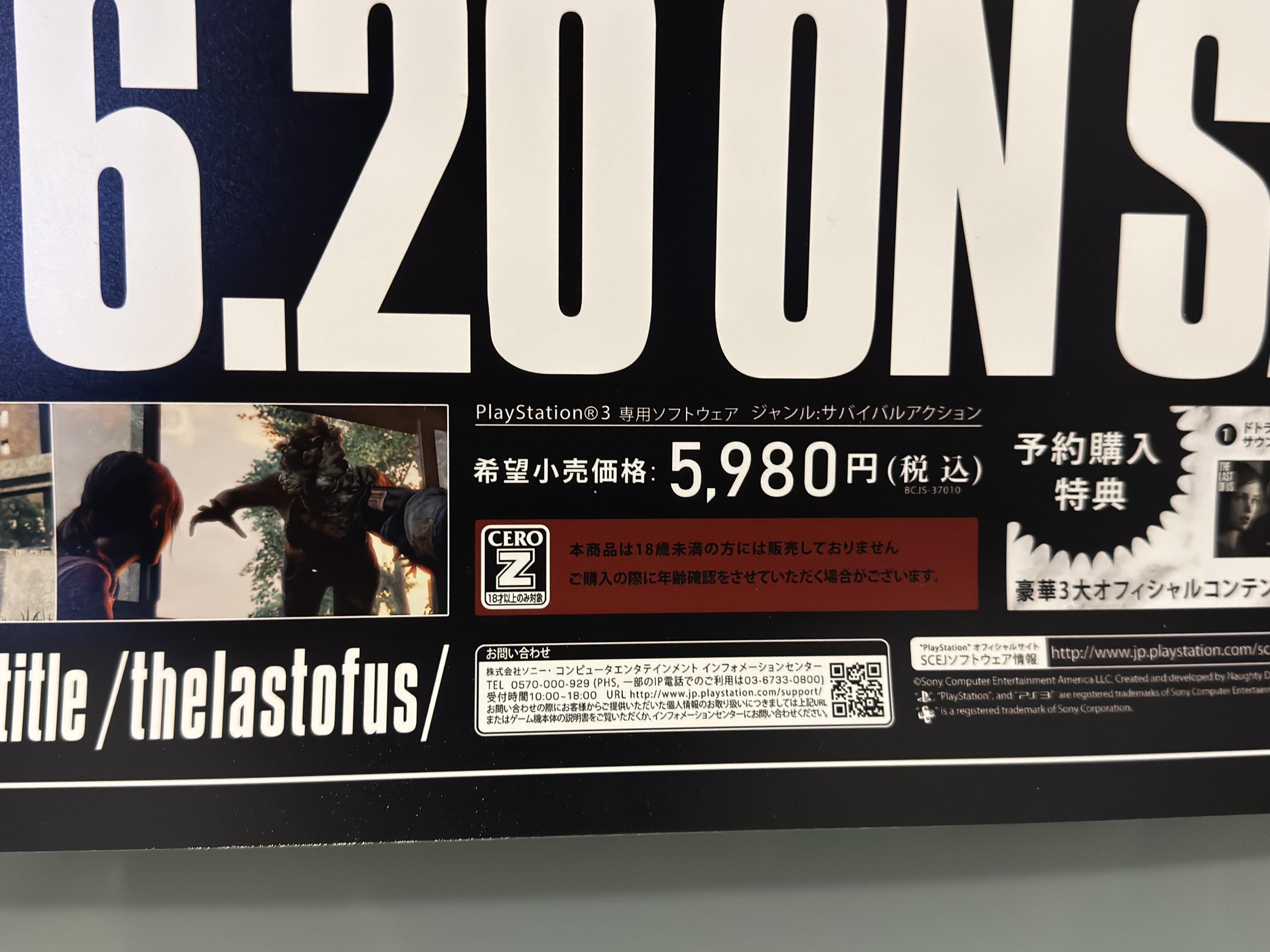 The Last of Us Japanese Promotional Poster Reprint B2 - Etsy Israel