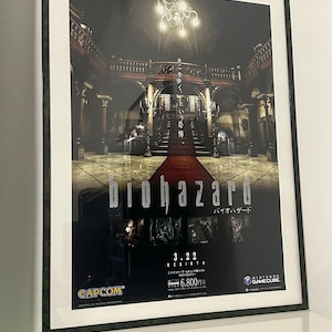 Resident Evil Rebirth 2002 Gamecube Promotional Poster B2 Reprint