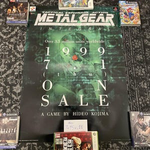 Metal Gear Solid Promo Poster Ps1 Reprint B2 Size