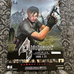 Resident Evil 4 Biohazard GameCube Promotional Poster Reprint B2