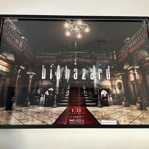 Resident Evil Rebirth 2002 Gamecube Promotional Poster B1 Reprint