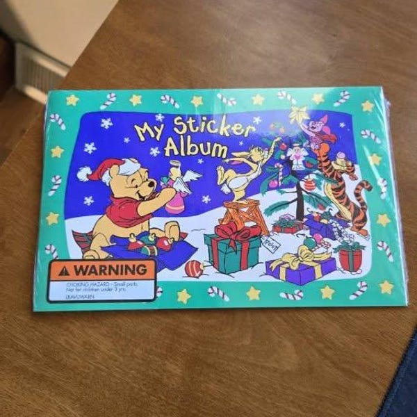Vintage Winnie the Pooh sticker book