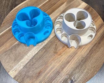 3D Printed Essential Oil & Wax Melt Organizer – Diffuser Stand with Glow-in-the-Dark Option