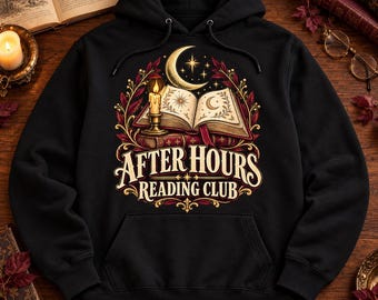Book Lover Graphic Hoodie – After Hours Reading Club