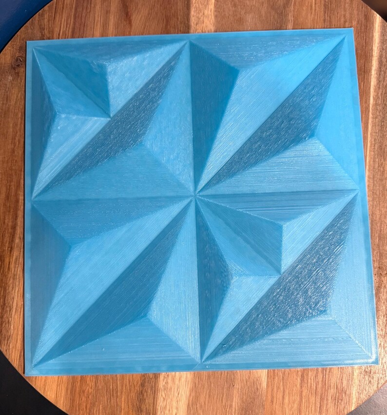 3D Printed Diamond Wall Panel: Luminous Geometric LED Art - Etsy