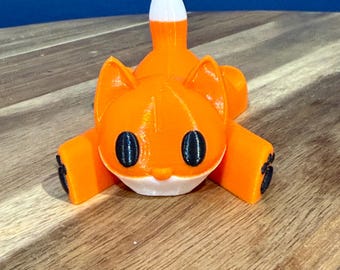 3D Printed Fox Phone Stand – Minimal Animal Holder for Desk or Nightstand Smartphone Stand