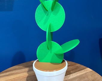 3D Printed Cactus Coaster Set | Eco-Friendly PLA Drink Coasters