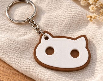 Cat Cookie Keychain Pack, Kawaii Biscuit Kitty Bag Charm, 3, 5 or 10 Pack